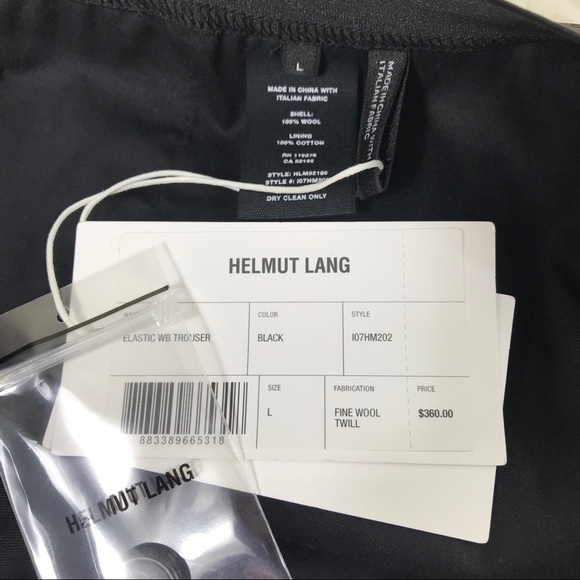 Helmut Lang elastic waistband wool pants - Picture 7 of 8